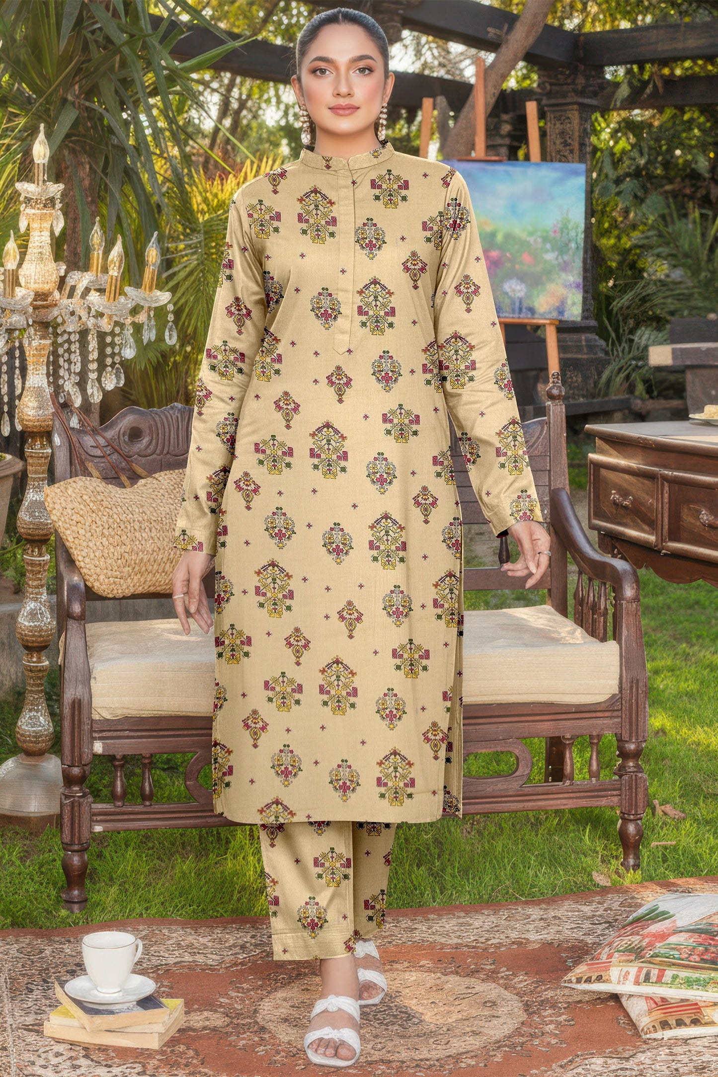 Solids Digital Printed Lawn 2 Piece 02
