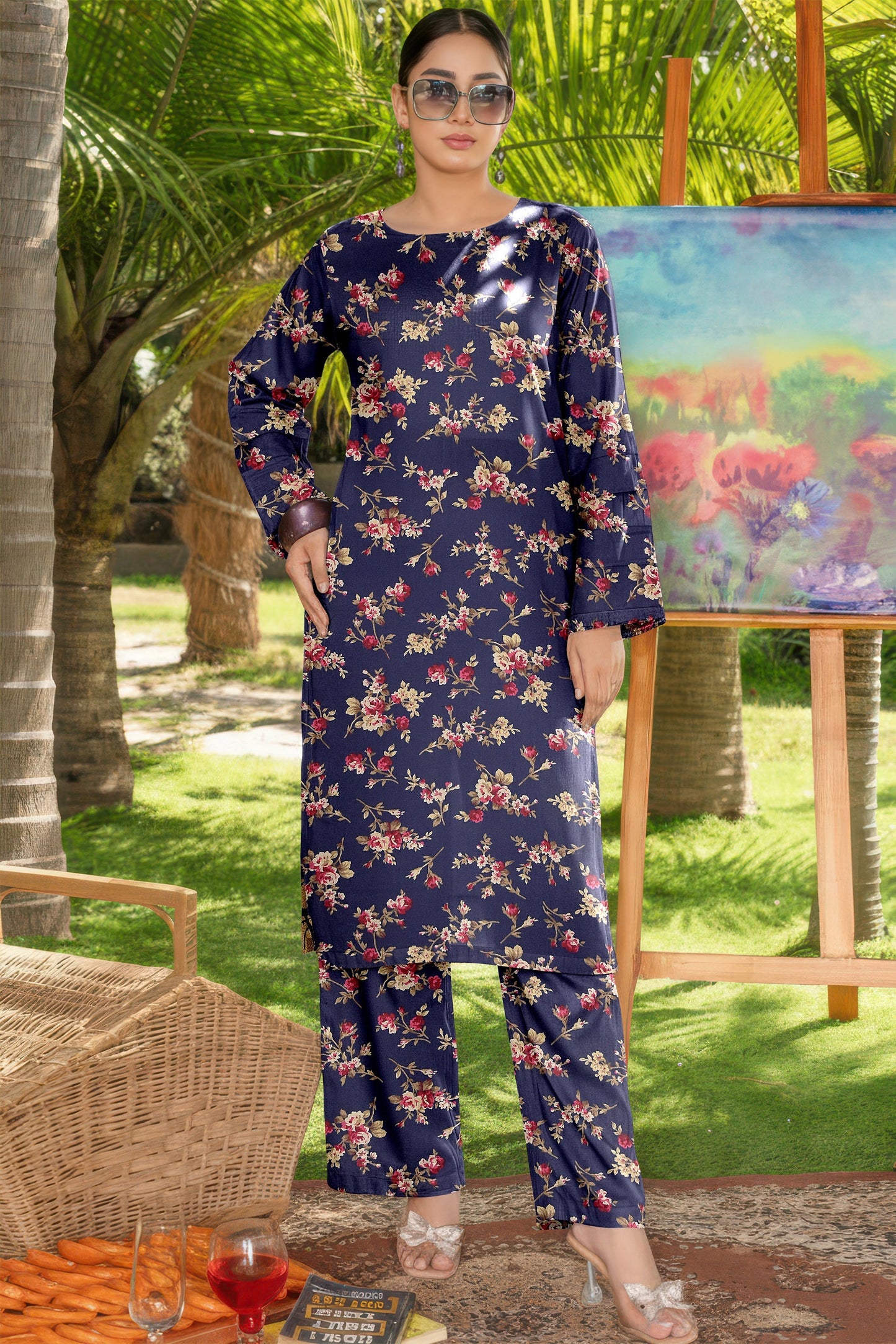 Solids Digital Printed Lawn 2 Piece 03