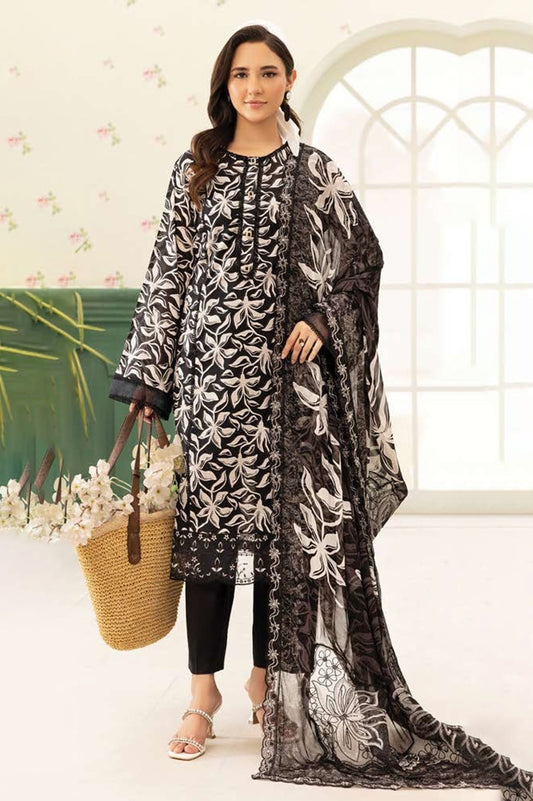 Summer Bloom Digital Printed Lawn 3 Piece 01