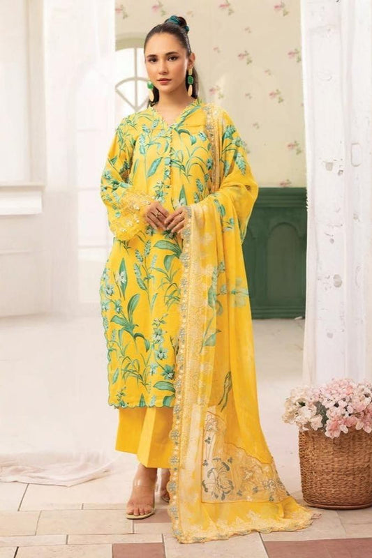 Summer Bloom Digital Printed Lawn 3 Piece 05