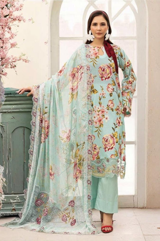 Summer Bloom Digital Printed Lawn 3 Piece 06