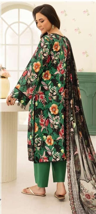 Summer Bloom Digital Printed Lawn 3 Piece 07