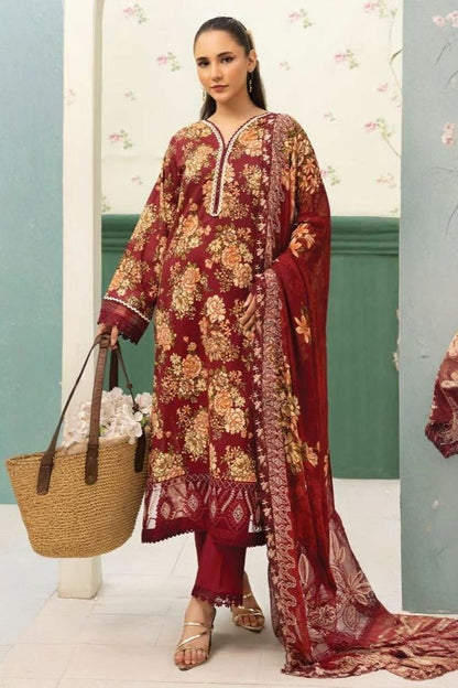 Summer Bloom Digital Printed Lawn 3 Piece 08