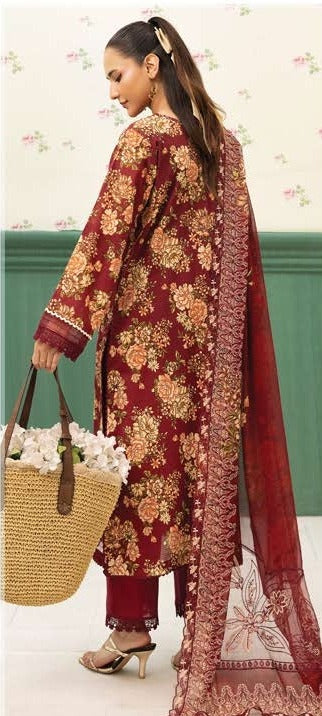 Summer Bloom Digital Printed Lawn 3 Piece 08