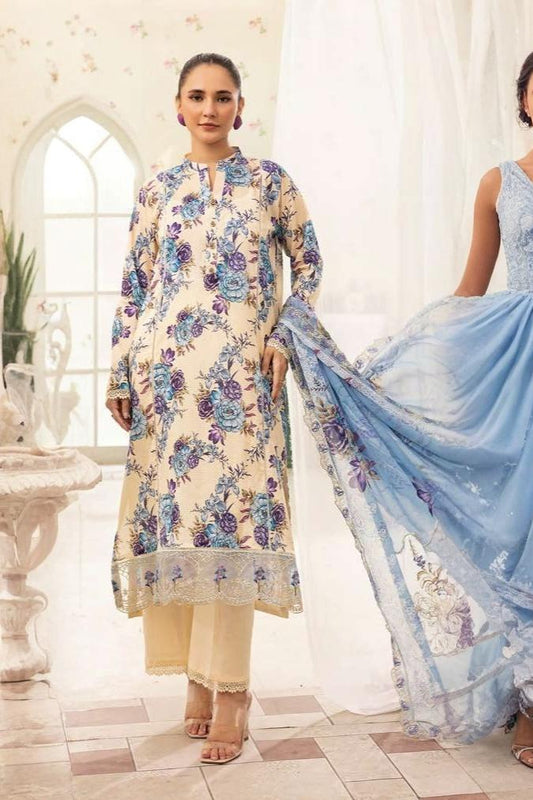 Summer Bloom Digital Printed Lawn 3 Piece 09