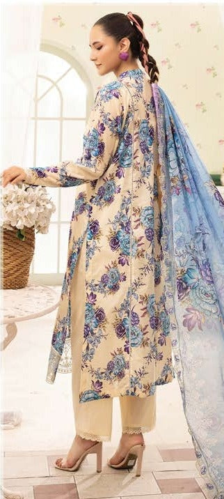Summer Bloom Digital Printed Lawn 3 Piece 09