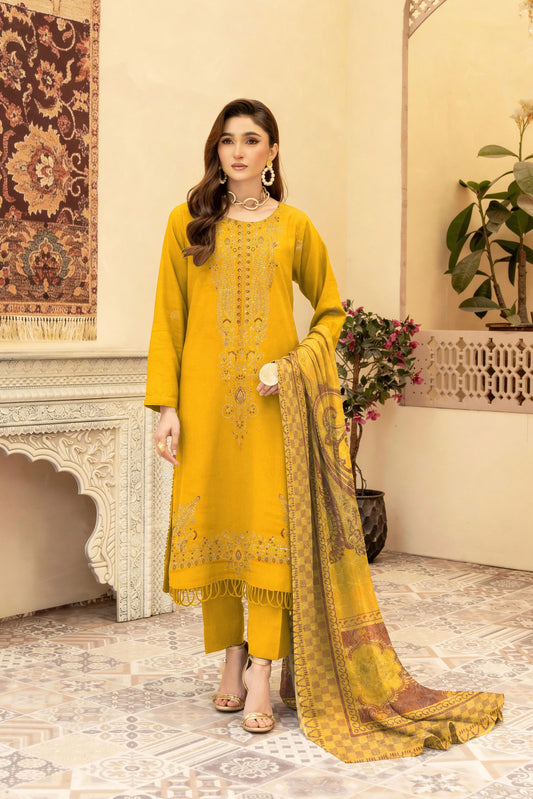 Tehzeeb Lawn bana Dora 3 Piece 01