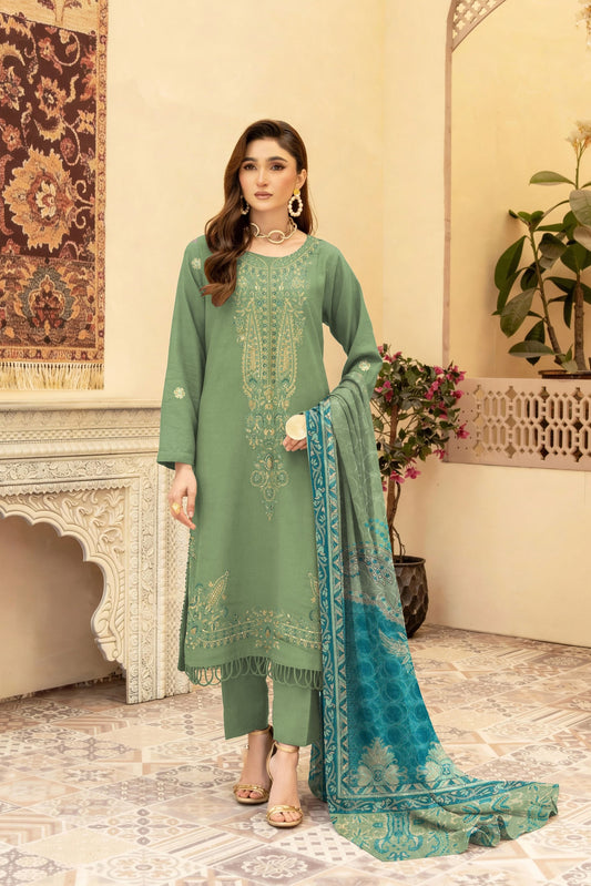 Tehzeeb Lawn bana Dora 3 Piece 03