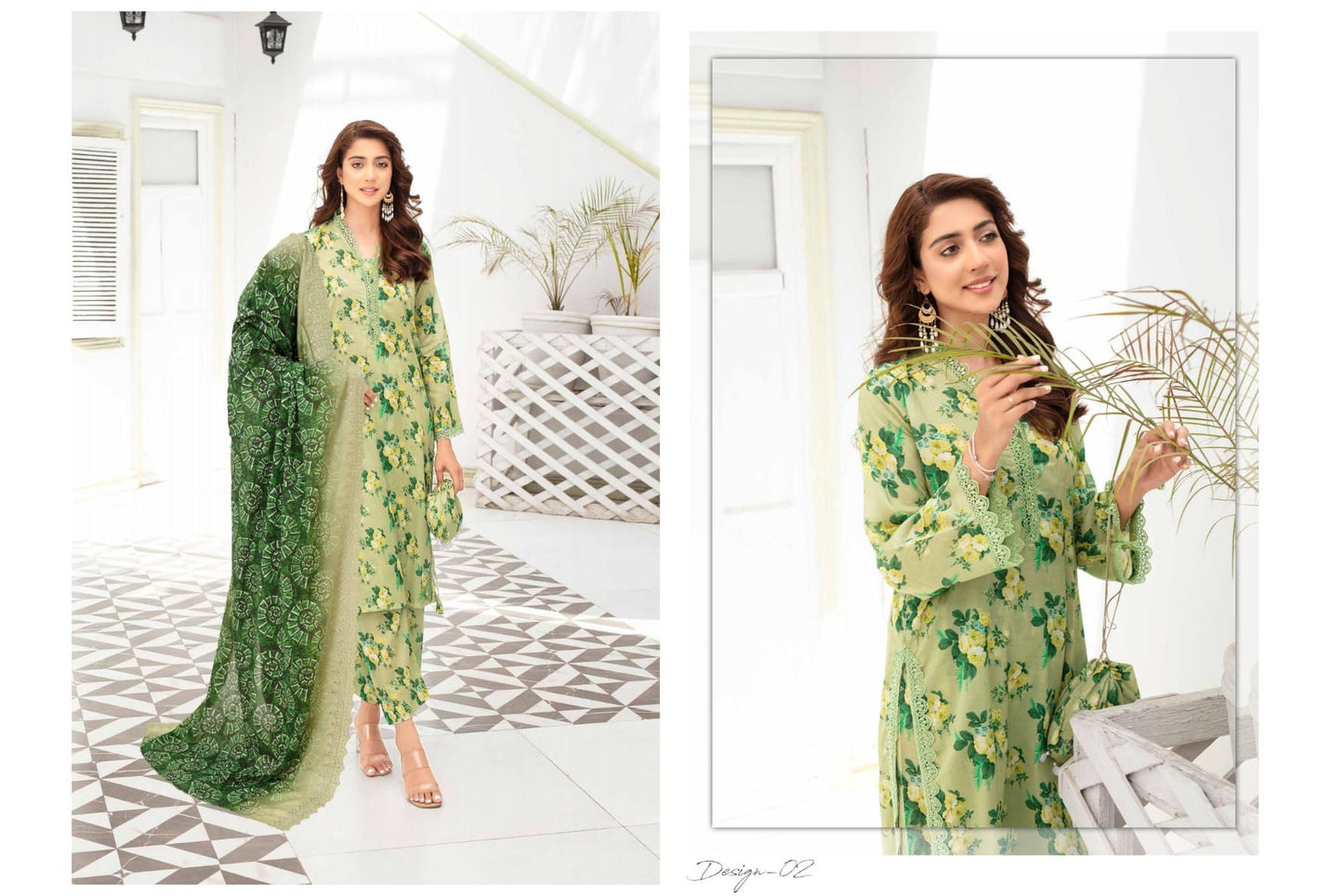 Mahak By Gul-E-Rukh 3 Piece Full Print - Waheed Javaid Collections