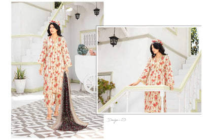 Mahak By Gul-E-Rukh 3 Piece Full Print - Waheed Javaid Collections