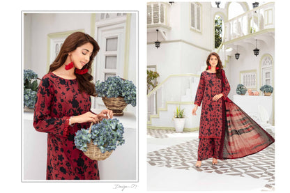 Mahak by Gul-E-Rukh 3 Piece Full Print - Waheed Javaid Collections