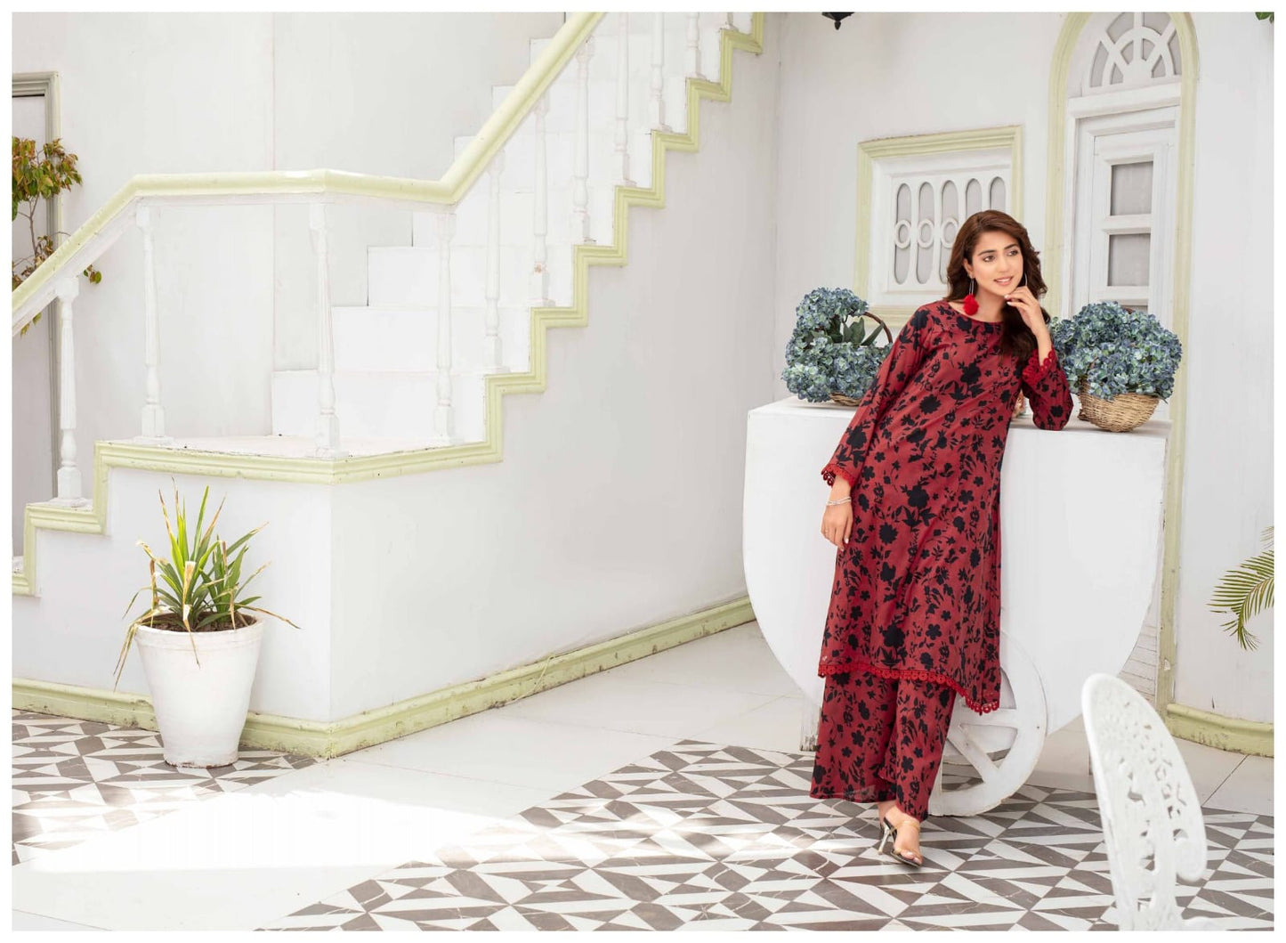 Mahak by Gul-E-Rukh 3 Piece Full Print - Waheed Javaid Collections