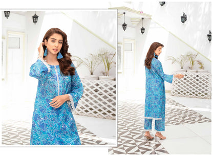 Mahak By Gul-E-Rukh 3 Piece Print - Waheed Javaid Collections