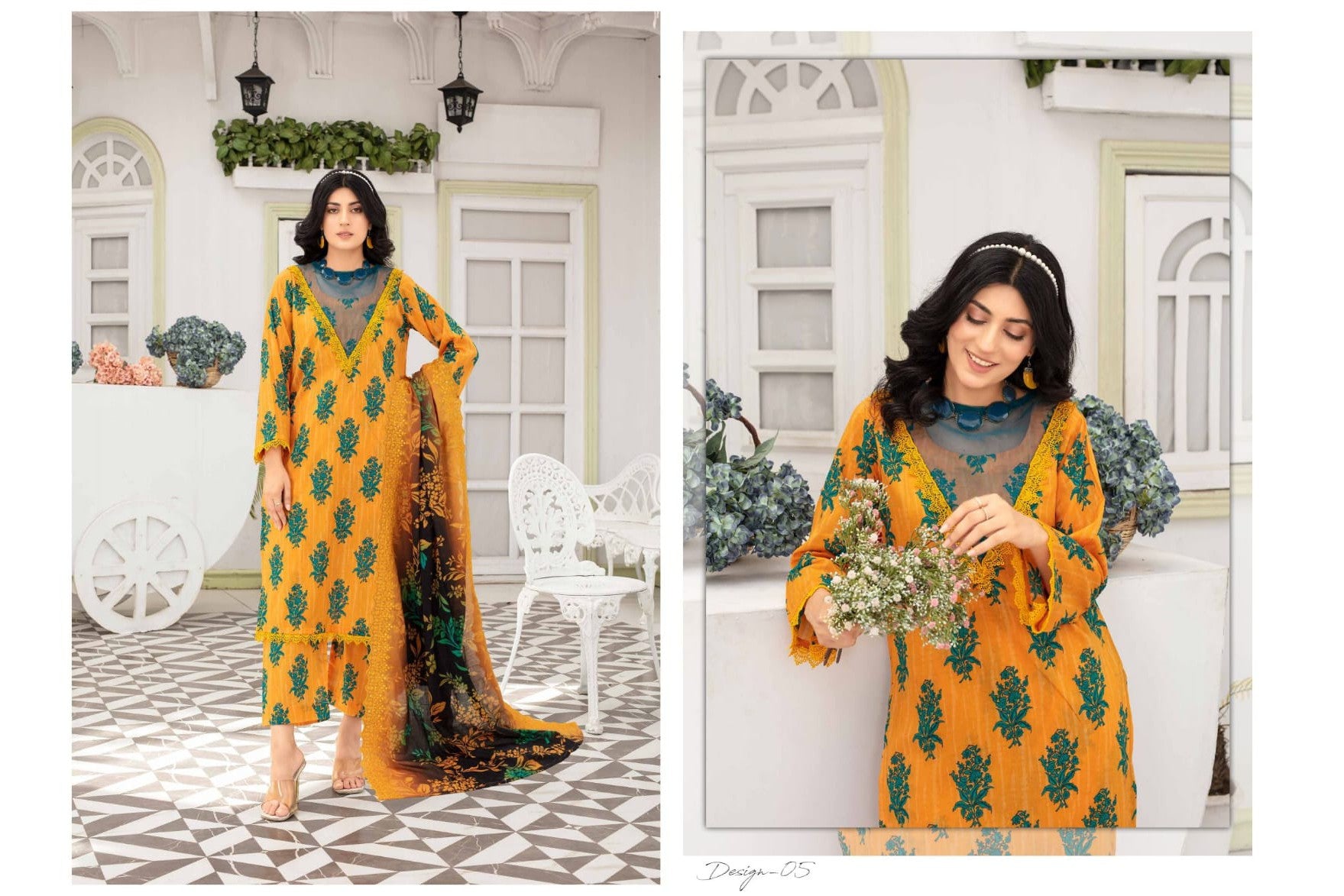 Mahak By Gul-E-Rukh 3 Piece Print - Waheed Javaid Collections