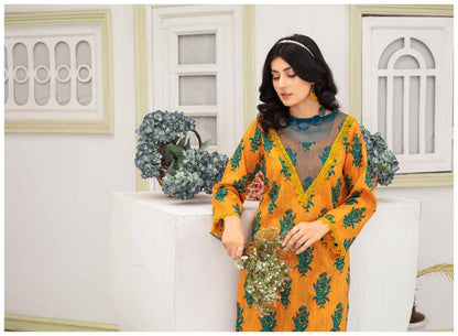 Mahak By Gul-E-Rukh 3 Piece Print - Waheed Javaid Collections