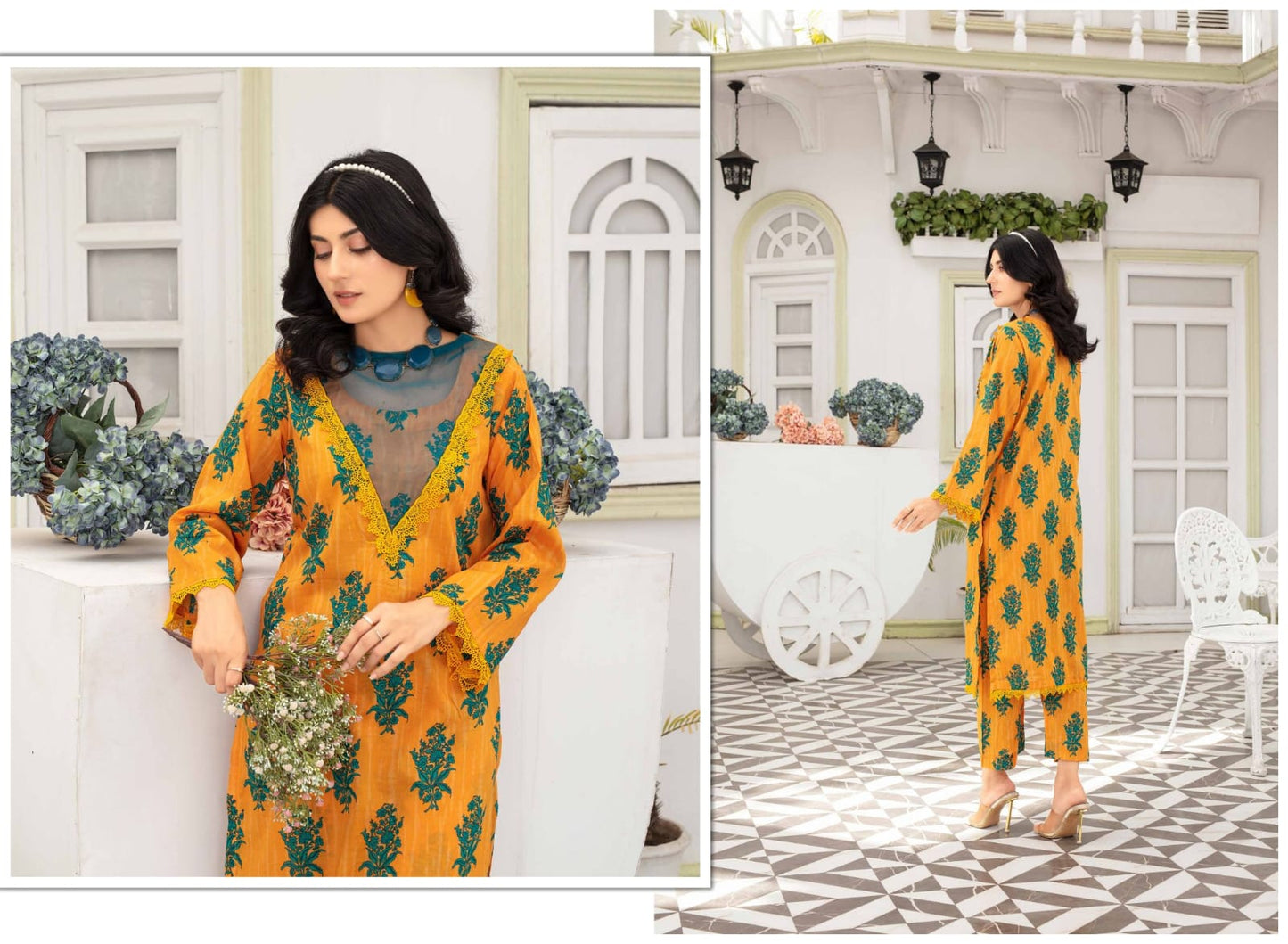 Mahak By Gul-E-Rukh 3 Piece Print - Waheed Javaid Collections