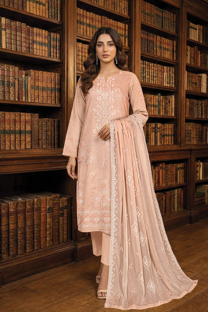 White Rose RangNoor Lawn Embroidered 3 Piece 01 - Waheed Javaid Collections