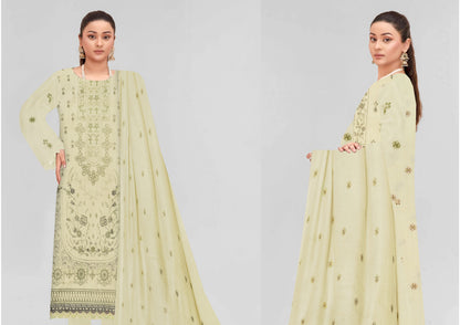 Zaleef Peach Leather Mother Collection Embroidered V-5 / D-5
