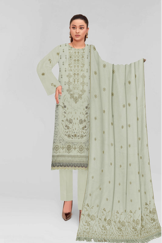 Zaleef Peach Leather Mother Collection Embroidered V-5 / D-2