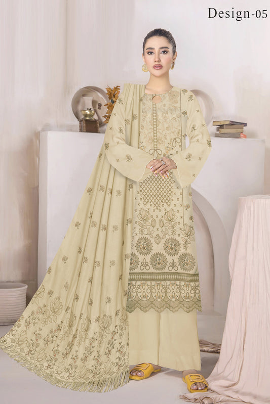 Zaleef Peach Leather Mother Collection Embroidered V-6 / D-5