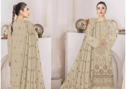 Zaleef Peach Leather Mother Collection Embroidered V-6 / D-2