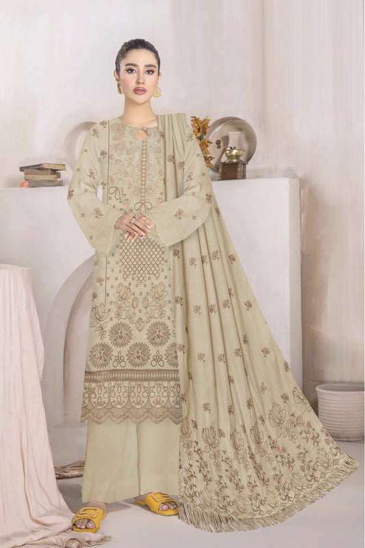Zaleef Peach Leather Mother Collection Embroidered V-6 / D-2
