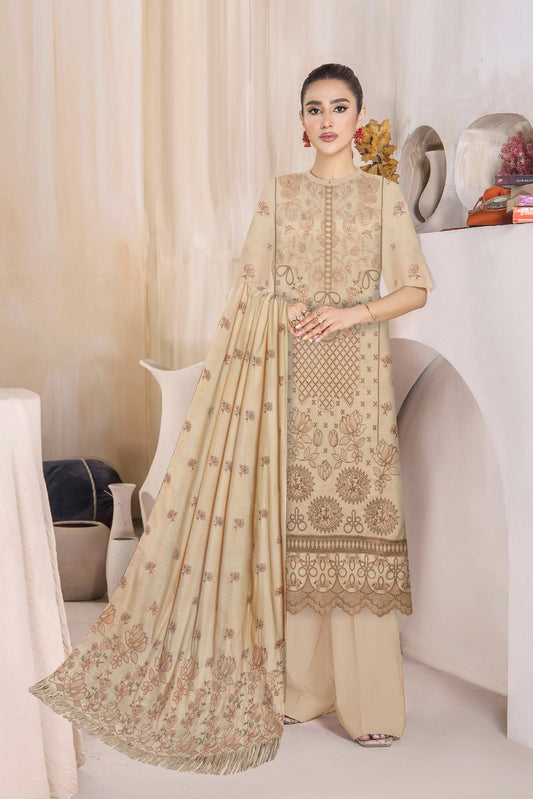 Zaleef Peach Leather Mother Collection Embroidered V-6 / D-4