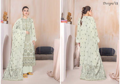 Zaleef Peach Leather Mother Collection Embroidered V-6 / D-1