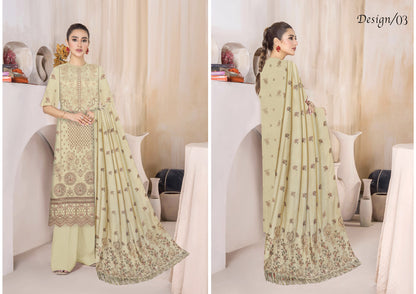 Zaleef Peach Leather Mother Collection Embroidered V-6 / D-3