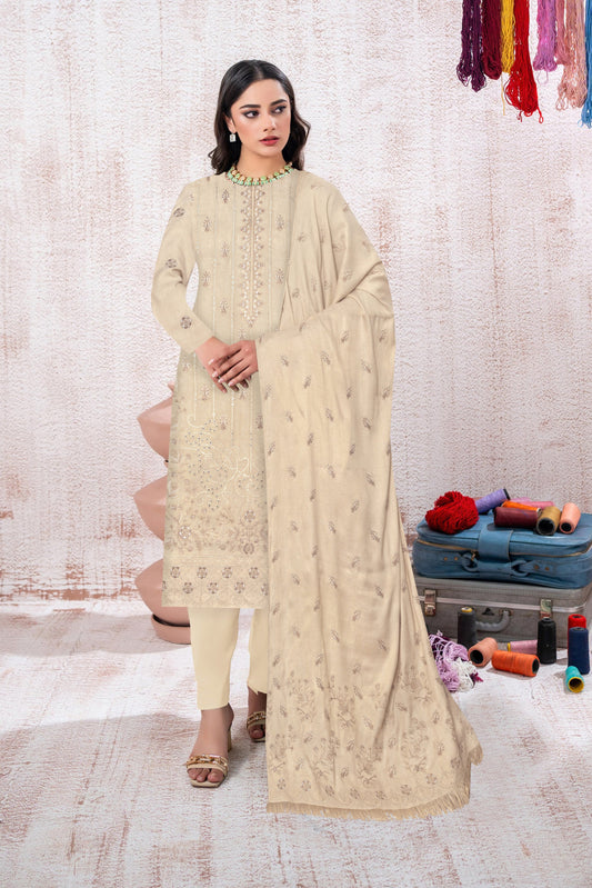 Zaleef Peach Leather Mother Collection Embroidered V-8 / D-5