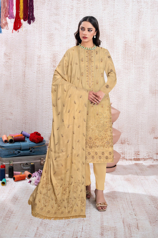 Zaleef Peach Leather Mother Collection Embroidered V-8 / D-2