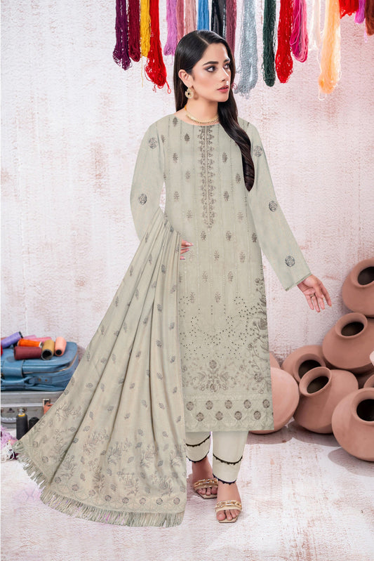 Zaleef Peach Leather Mother Collection Embroidered V-8 / D-3