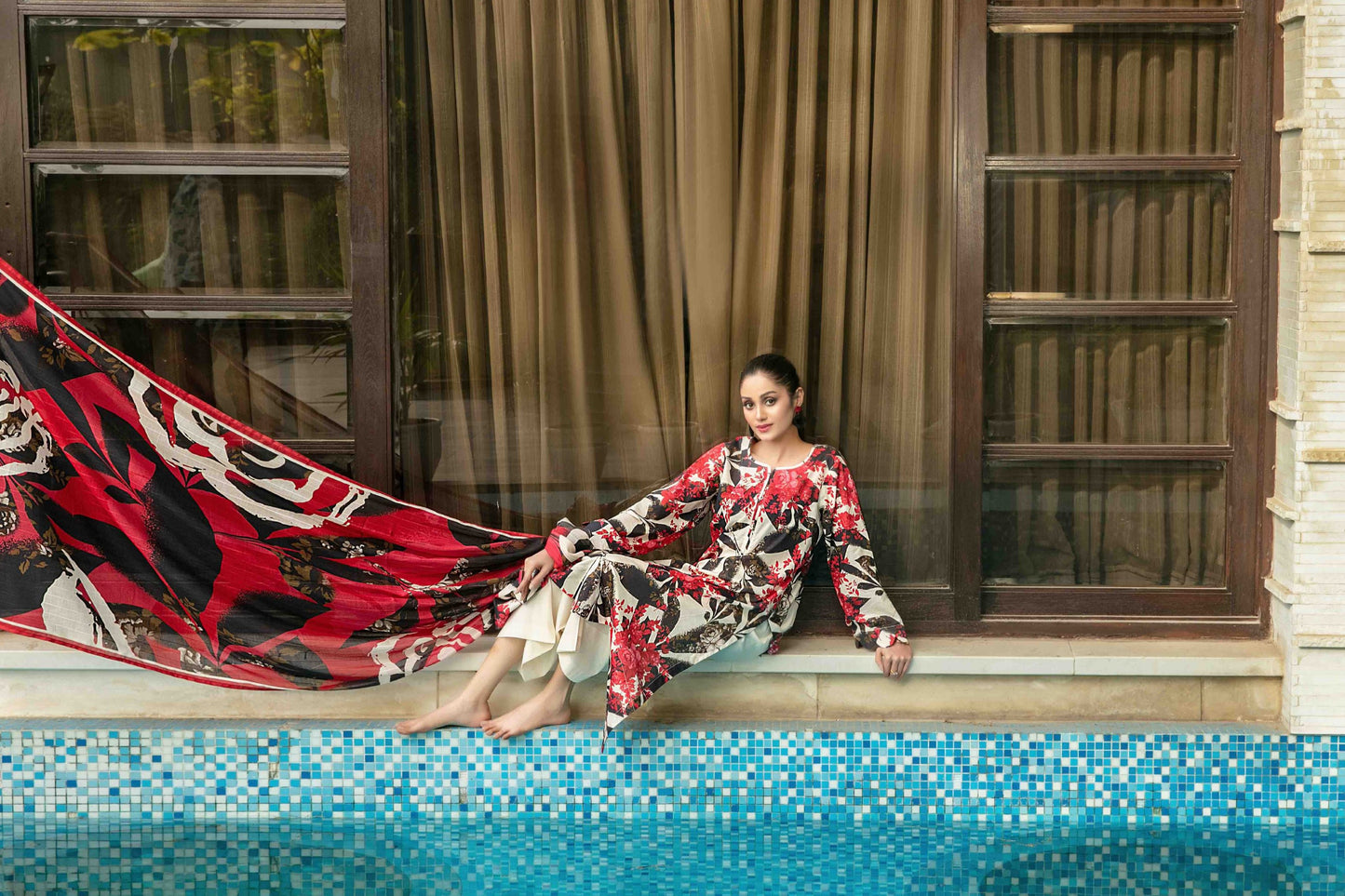 Zumra By Tawakkal 3 Piece D-1572 - Waheed Javaid Collections