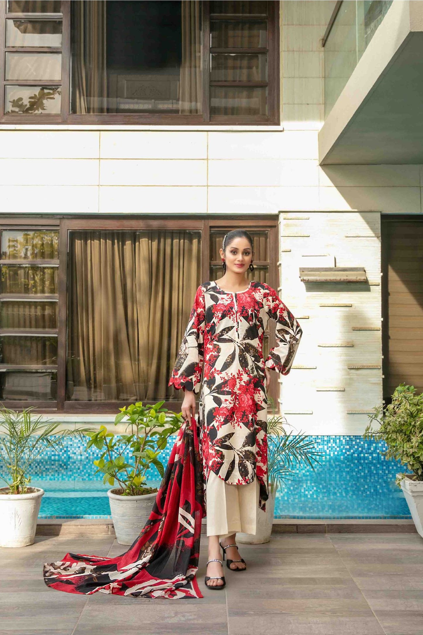 Zumra By Tawakkal 3 Piece D-1572 - Waheed Javaid Collections