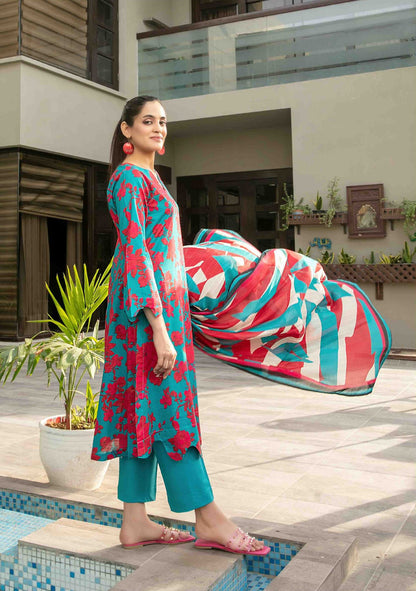 Zumra By Tawakkal 3 Piece D-1573 - Waheed Javaid Collections