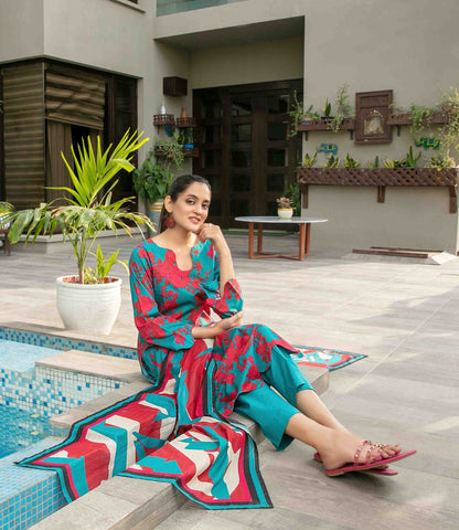 Zumra By Tawakkal 3 Piece D-1573 - Waheed Javaid Collections