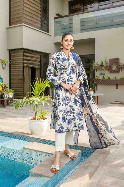 Zumra By Tawakkal 3 Piece D-1574 - Waheed Javaid Collections