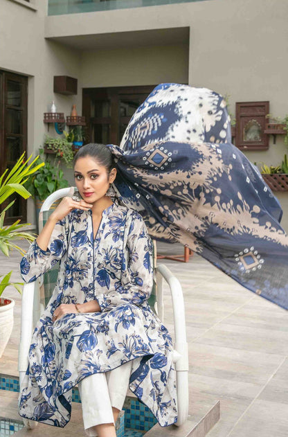 Zumra By Tawakkal 3 Piece D-1574 - Waheed Javaid Collections