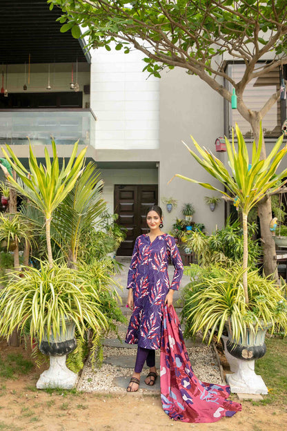 Zumra By Tawakkal 3 Piece D-1575 - Waheed Javaid Collections