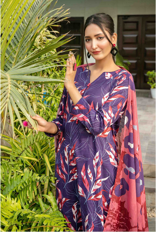 Zumra By Tawakkal 3 Piece D-1575 - Waheed Javaid Collections