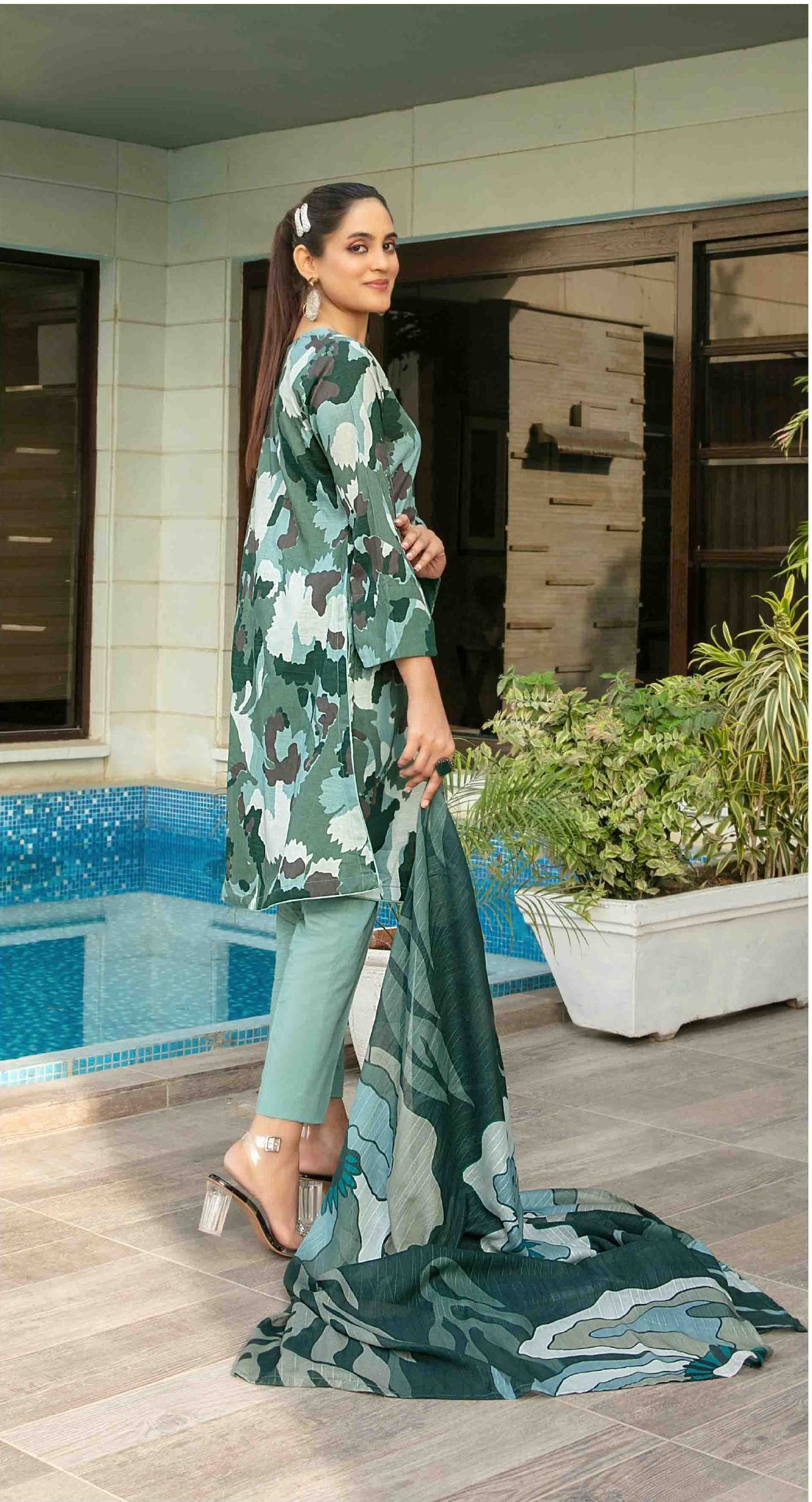 Zumra By Tawakkal 3 Piece D-1576 - Waheed Javaid Collections