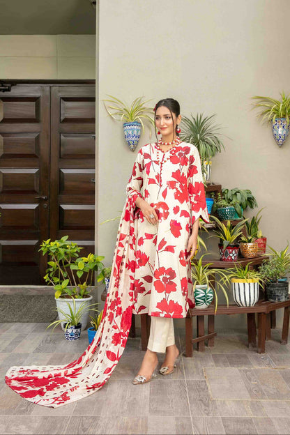 Zumra By Tawakkal 3 Piece D-1577 - Waheed Javaid Collections