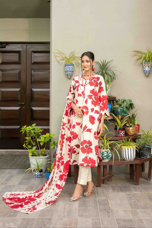 Zumra By Tawakkal 3 Piece D-1577 - Waheed Javaid Collections
