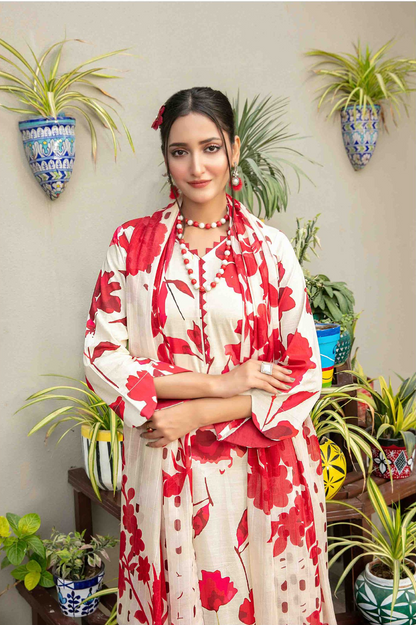 Zumra By Tawakkal 3 Piece D-1577 - Waheed Javaid Collections