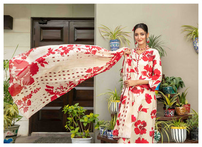 Zumra By Tawakkal 3 Piece D-1577 - Waheed Javaid Collections