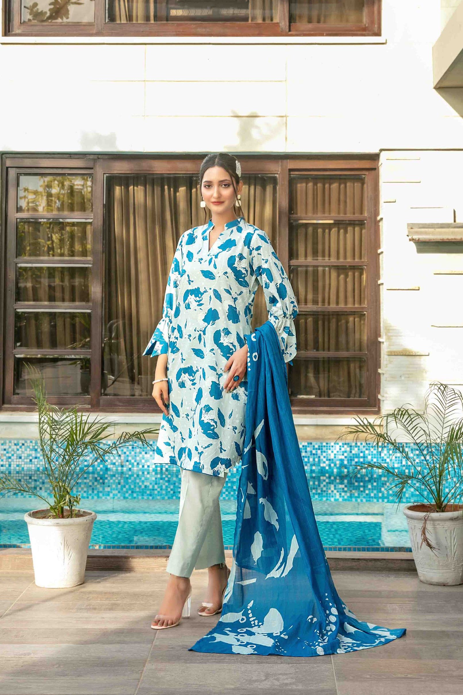 Zumra By Tawakkal 3 Piece D-1579 - Waheed Javaid Collections