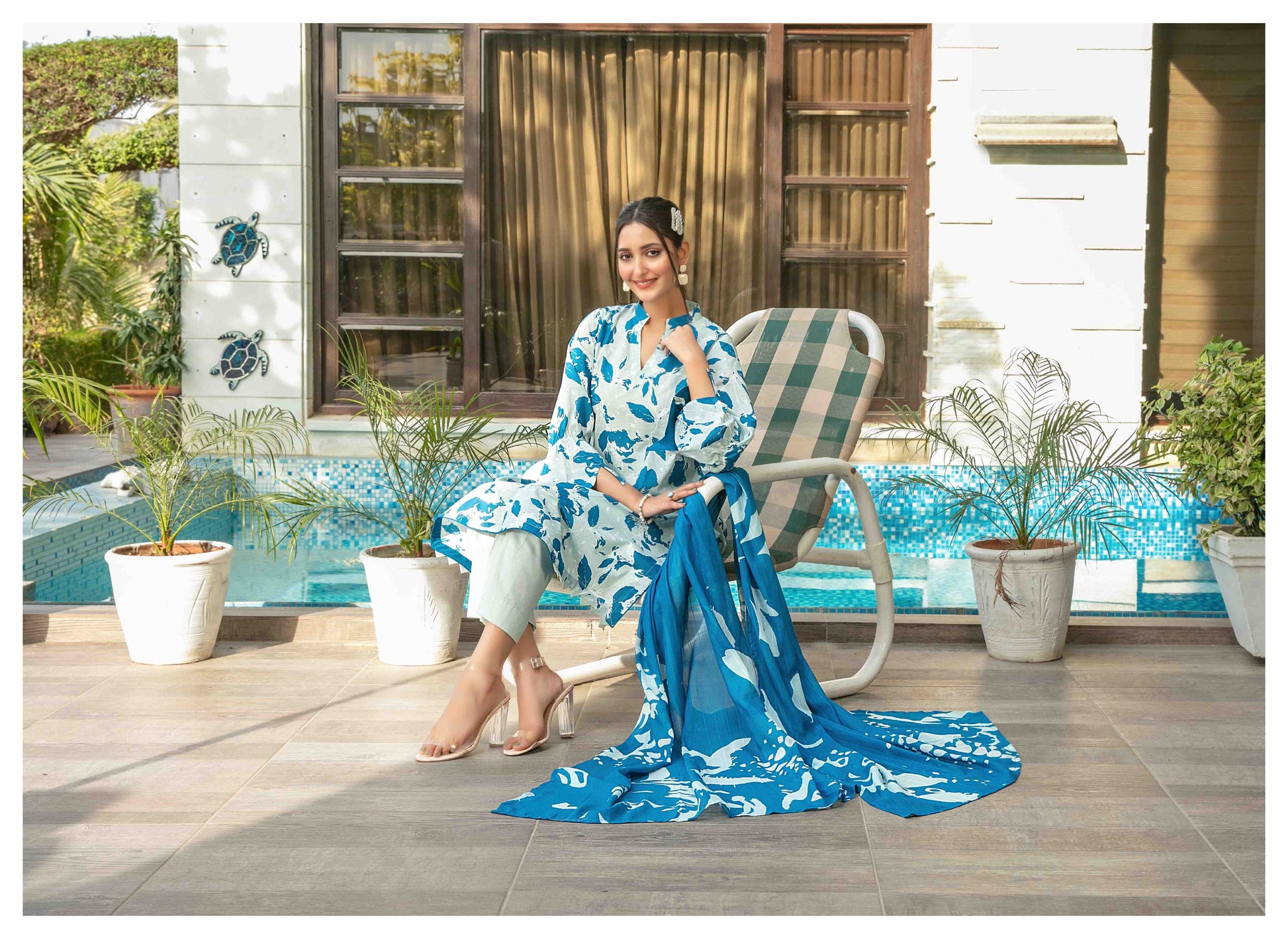 Zumra By Tawakkal 3 Piece D-1579 - Waheed Javaid Collections