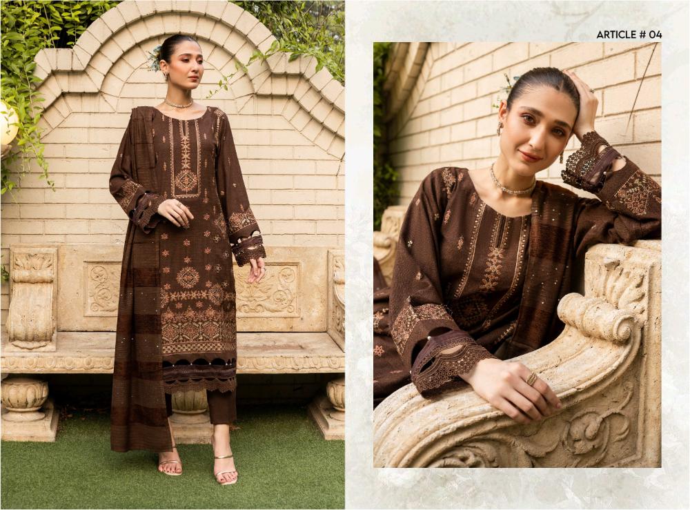 Husn E Jahan Peach Leather Mahay 04 - Waheed Javaid Collections