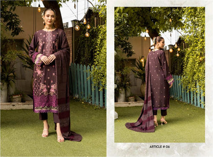 Husn E Jahan Peach Leather Mahay 06 - Waheed Javaid Collections