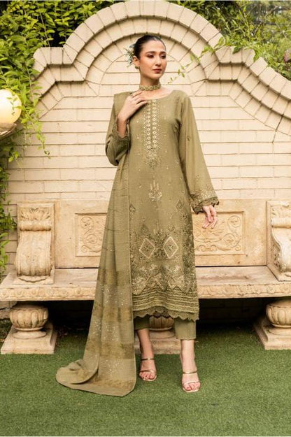 Husn E Jahan Peach Leather Mahay 03 - Waheed Javaid Collections